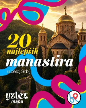 20 manastira u Srbiji (mapa)